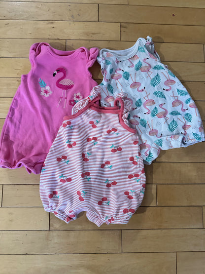 Baby girl rompers - 0 to 3 months. Retails $20. , Kids 3 Month (0-3M)