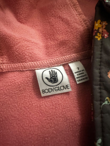 Girl fleece lined jacket size 7, Kids 7 & 8 (small)