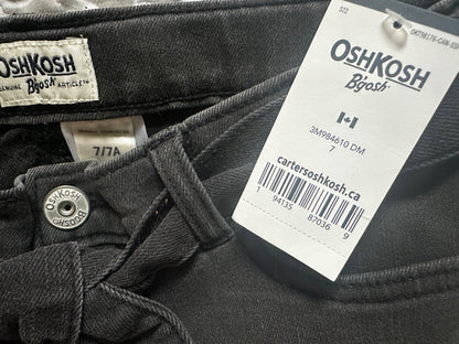 Oshkosh black denim skirt size 7, Kids 7