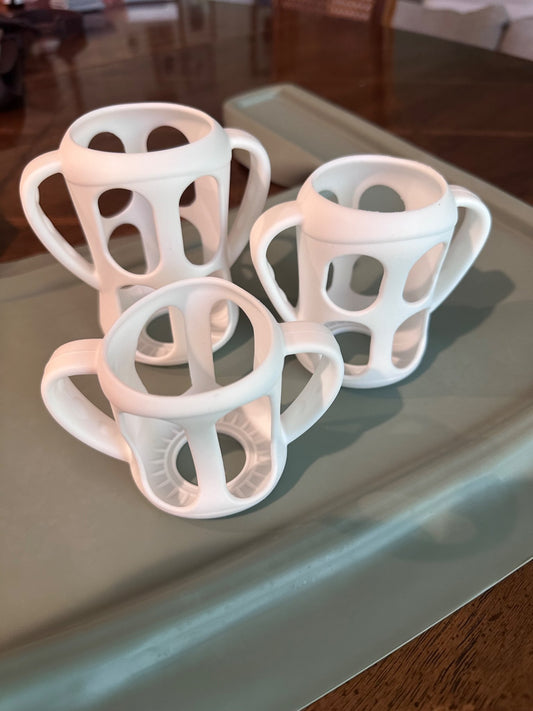 Silicone bottle handle holders