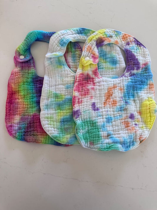 Tie dye bibs