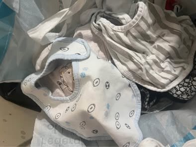 Bunch of baby bibs