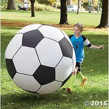 Giant Inflatable Soccer Ball, Durable PVC Vinyl, 51" Tall