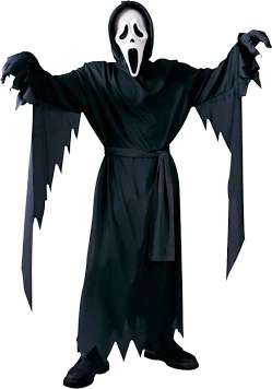 Scream Ghost Face Costume, Youth Large, Kids 12 & 14 (large)