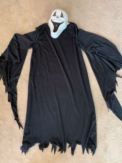Scream Ghost Face Costume, Youth Large, Kids 12 & 14 (large)