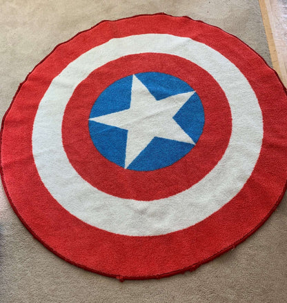 Captain America Rug, 52" (4 ft+) diameter