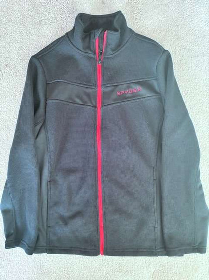 Spyder Black Fall/Spring Fleece/Coat, Boys 14-16, Kids 14