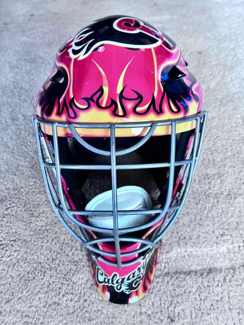 Flames Goalie Mask