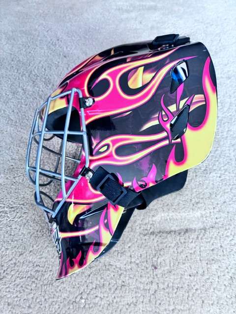 Flames Goalie Mask