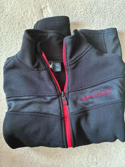 Spyder Black Fall/Spring Coat, Boys 10-12, Kids 10