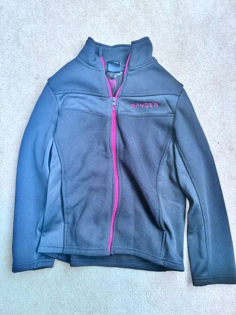 Spyder Black Fall/Spring Coat, Boys 10-12, Kids 10