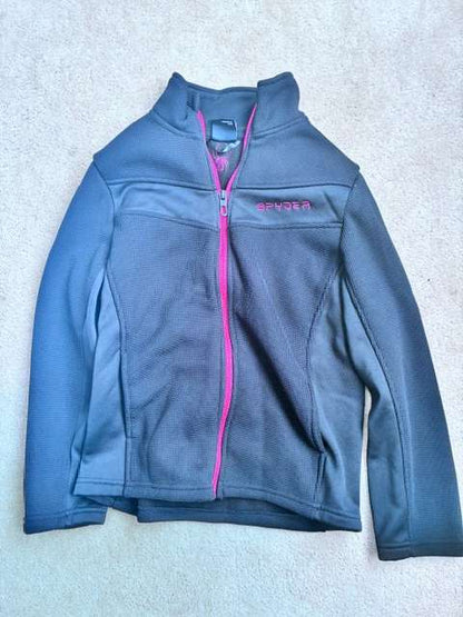 Spyder Black Fall/Spring Coat, Boys 10-12, Kids 10