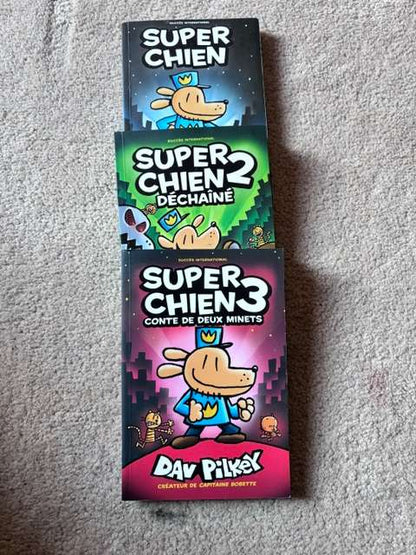 Super Chien (Dog Man) French Graphic Novel Bundle