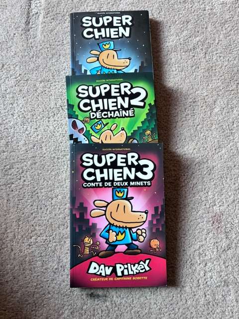 Super Chien (Dog Man) French Graphic Novel Bundle