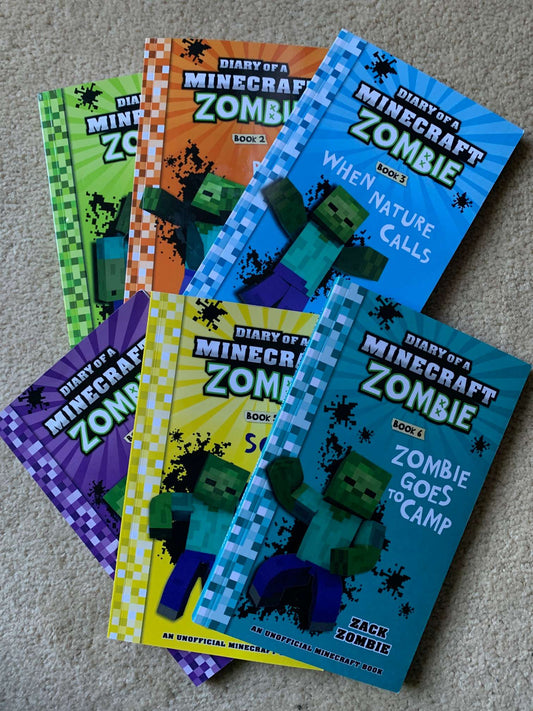Minecraft Book Set, Paperback, Books 1-6