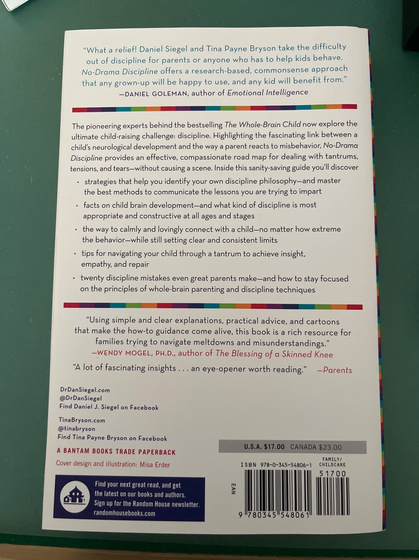 No Drama Discipline by Daniel Siegel and Tina Bryson