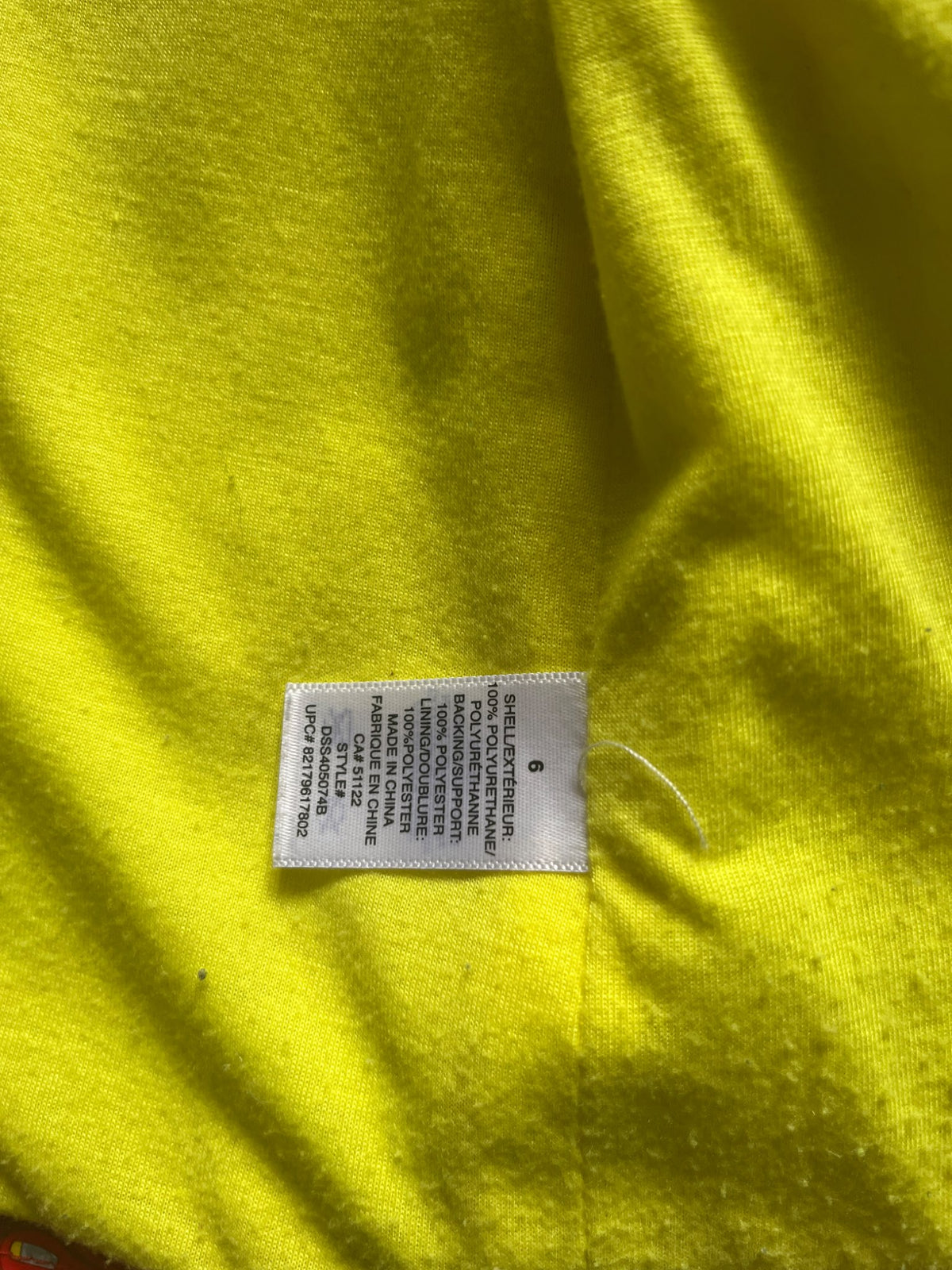 Rain coat - size 6, Kids 6/6X