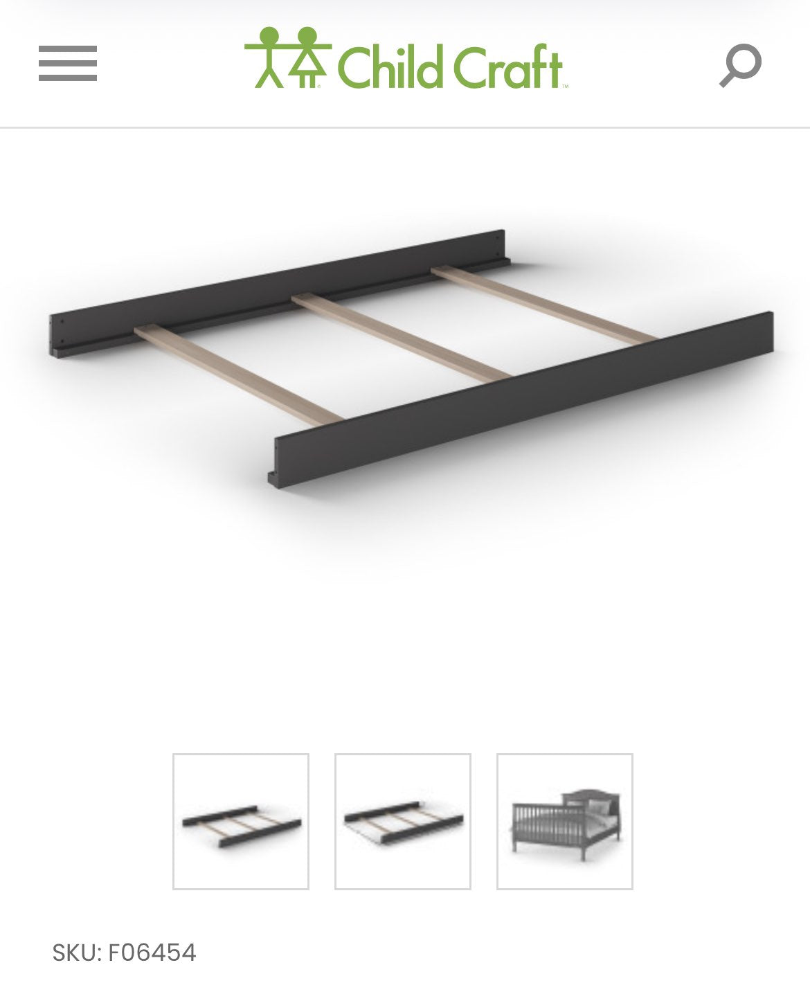 Crib Conversion Kit - full/double - Espresso