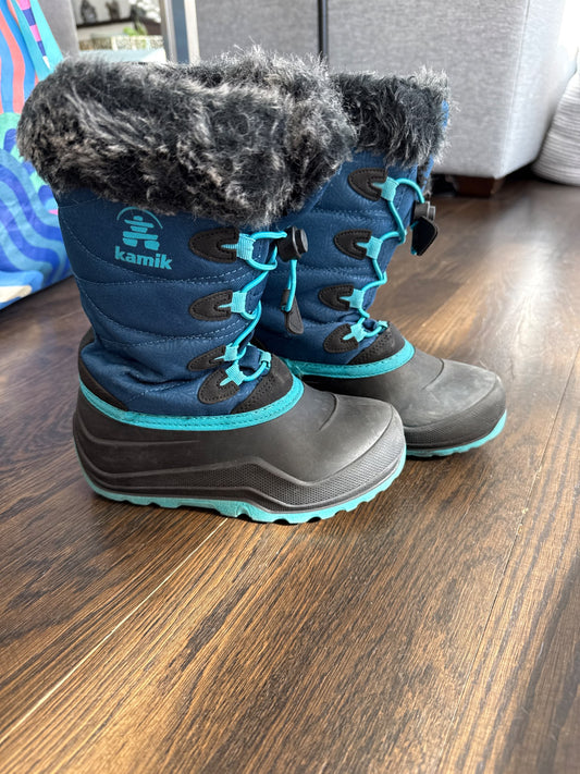 Kamik winter boots - good to minus 30 - size 1  (Retails $75), Shoes 1 (Kids:4-8yr)
