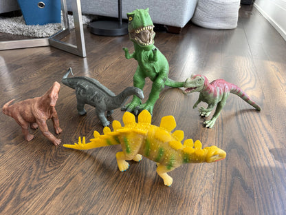 Bundle of X-Large dinosaurs - between 1-1.5 ft long
