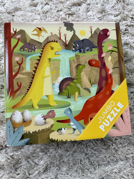 Puzzle - Jumbo Dinosaur Puzzle (size 22x22”) (age 2+)