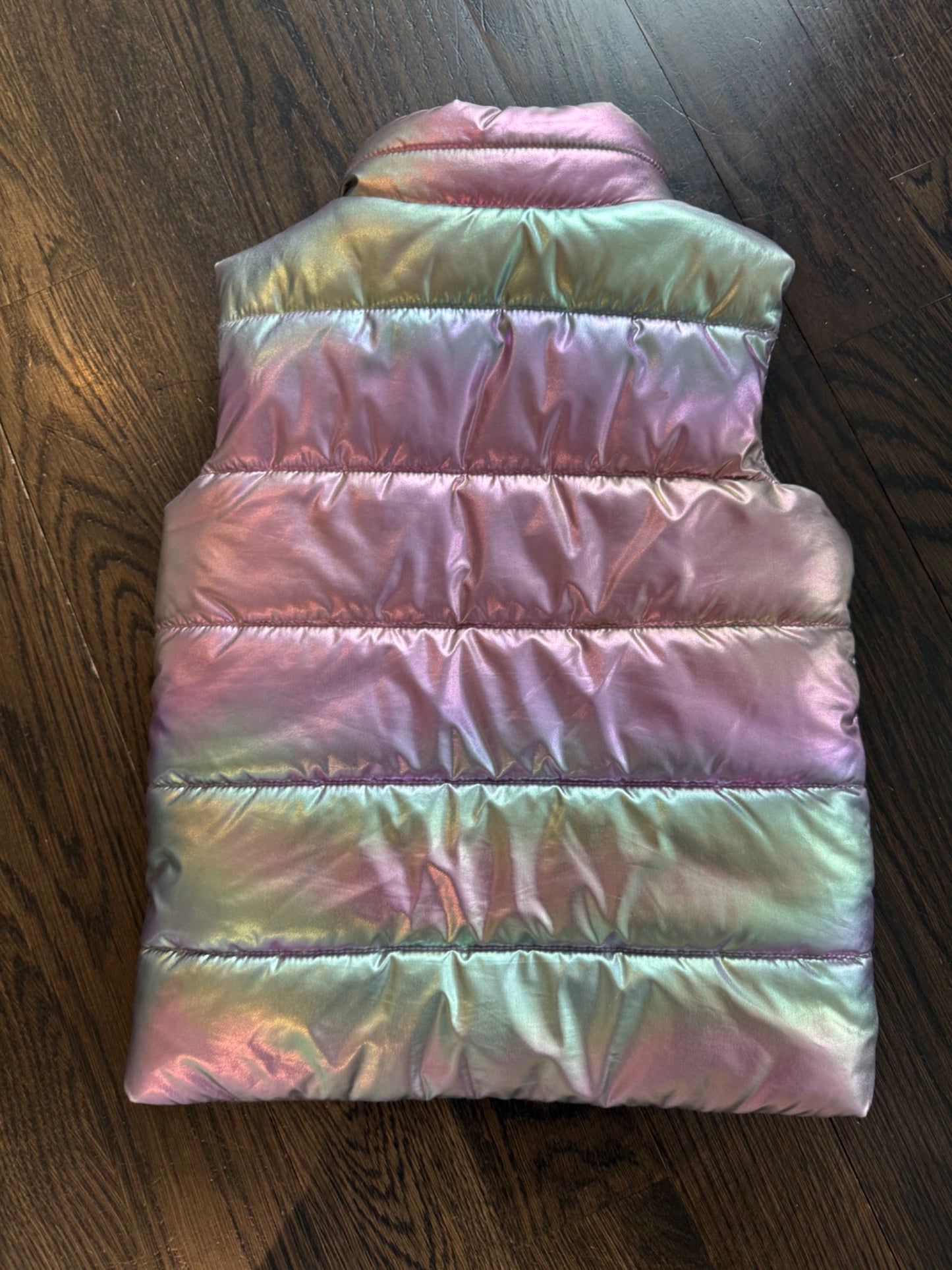 Girls rainbow puffy vest (1 of 2), Kids 5/5T