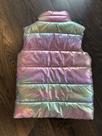 Girls rainbow puffy vest (1 of 2), Kids 5/5T
