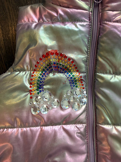Girls rainbow puffy vest (1 of 2), Kids 5/5T