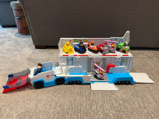 Paw Patrol Launch & Haul Paw Patroller plus all figures (Retails $155+ for all)