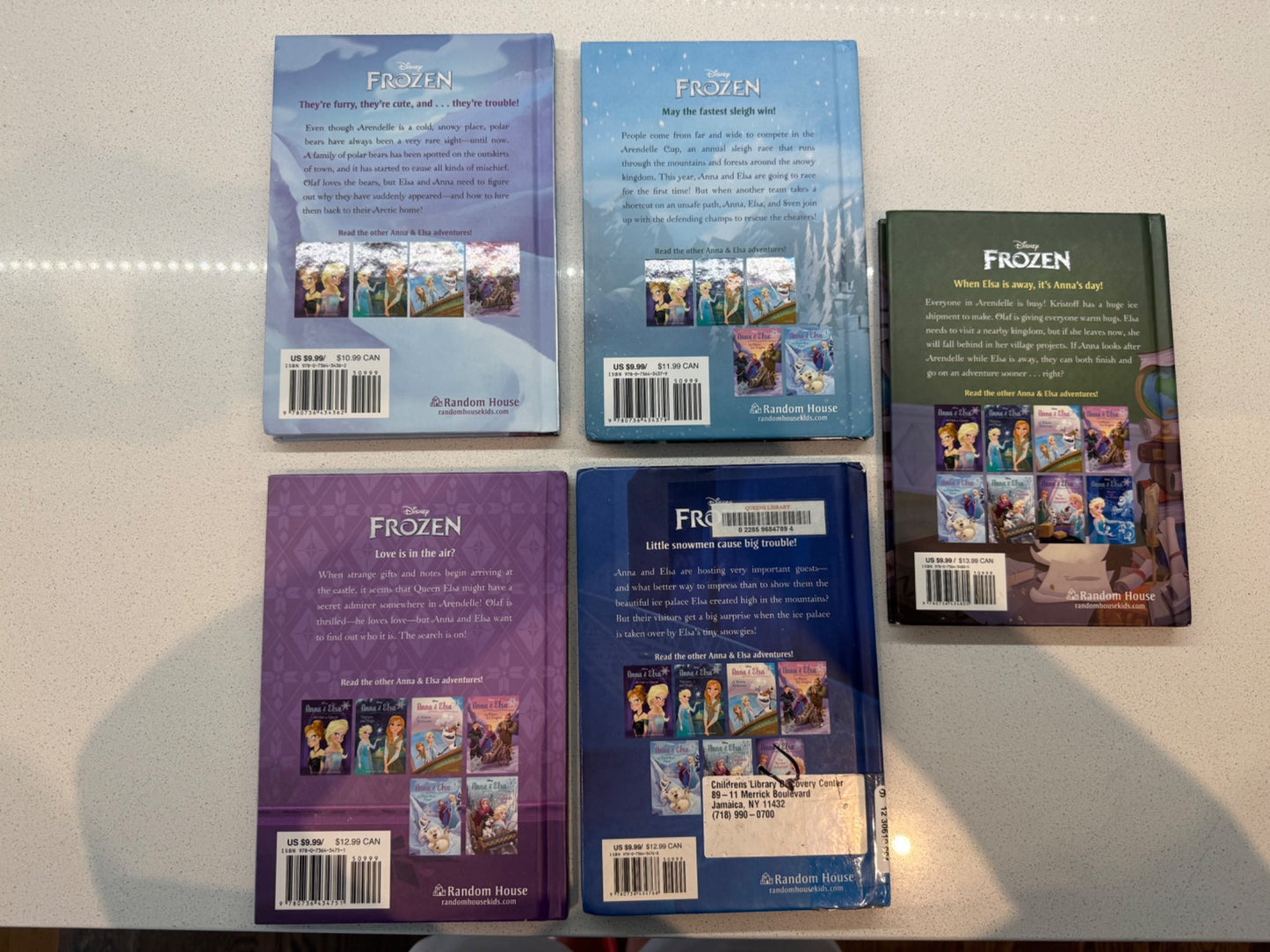 Anna and Elsa Frozen Chapter books  - Numbers 5-9 (age 6-9) (5 books)