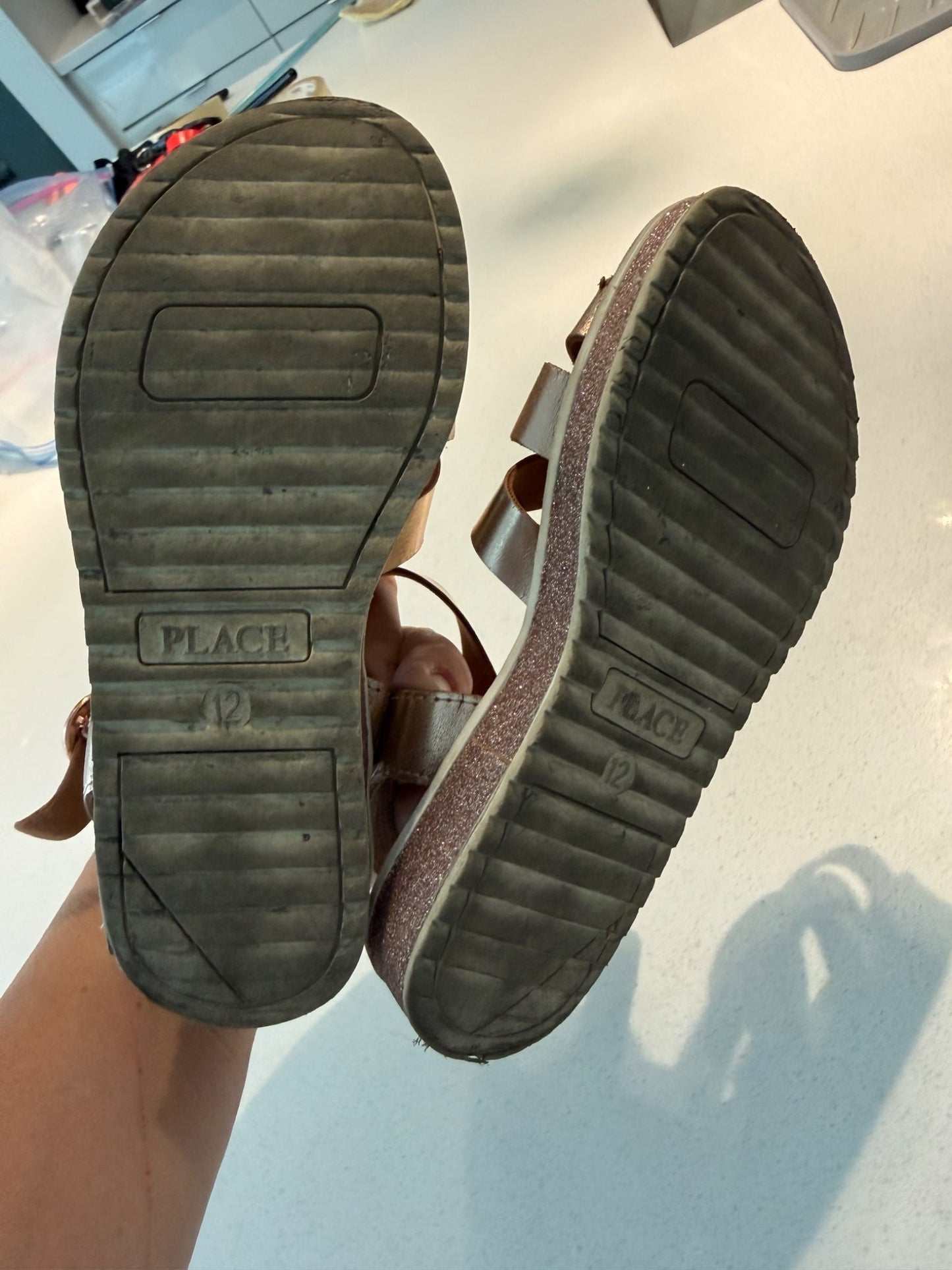 Girls rose gold sandals - size 12 (1 of 2 listings), Shoes 12 (Toddler:2-4yr)