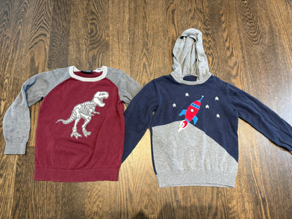 Boys sweaters - size 5 - like new , Kids 5/5T
