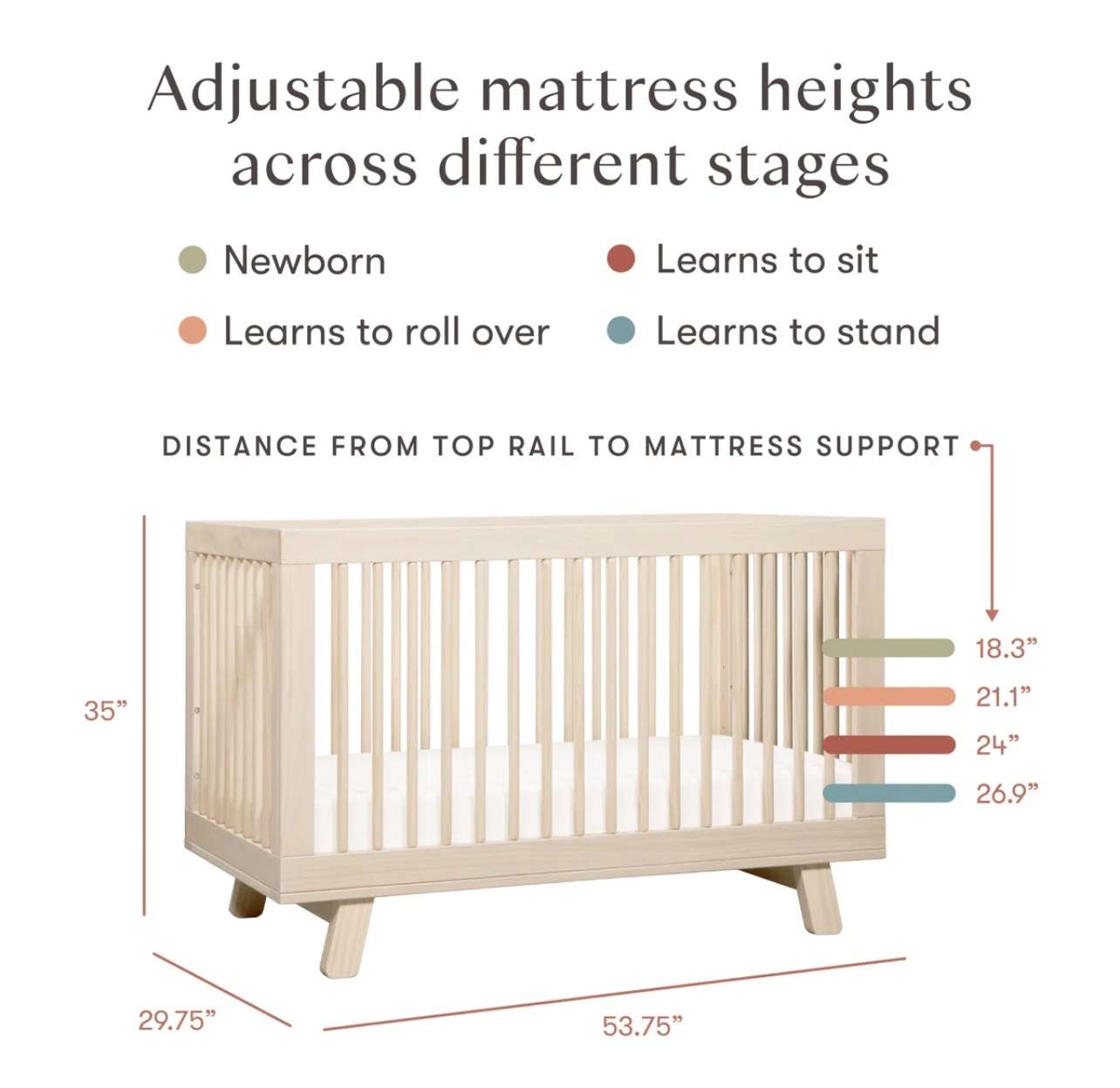Babyletto Hudson 3-in-1 Convertible Crib