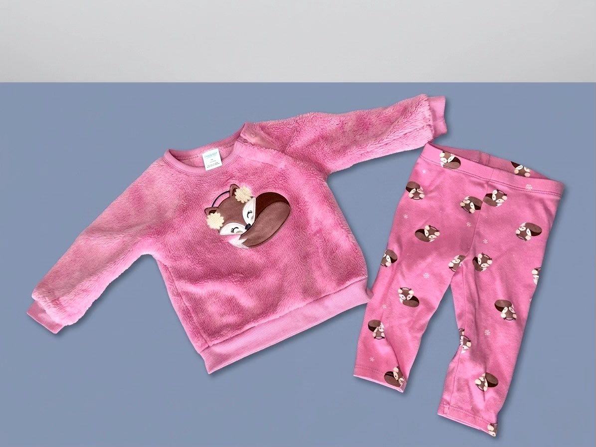 Baby Girl Fox Outfit (9M), Kids 9 Month (6-9M)