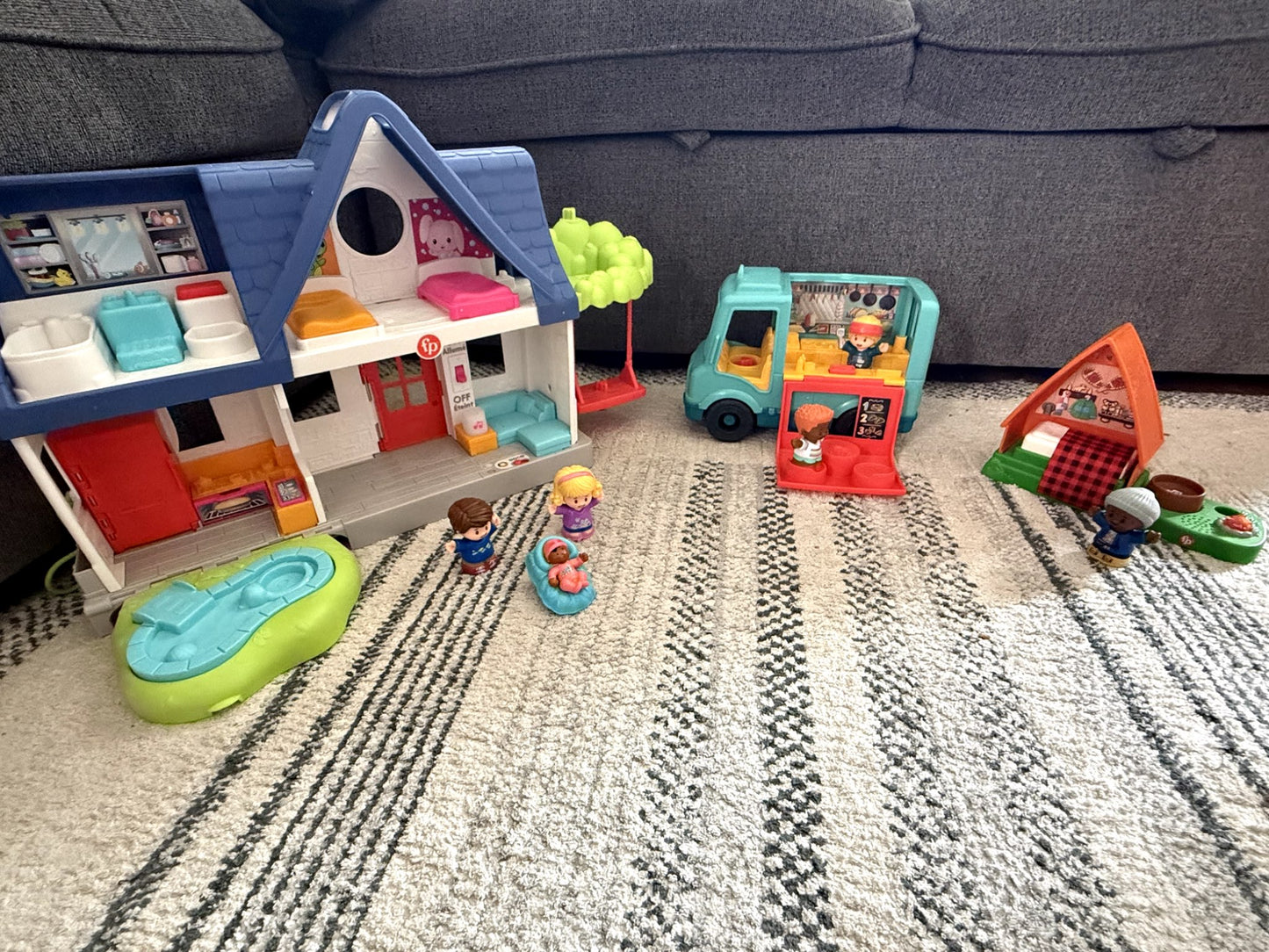 Little People House, Camping and Food Truck Bundle