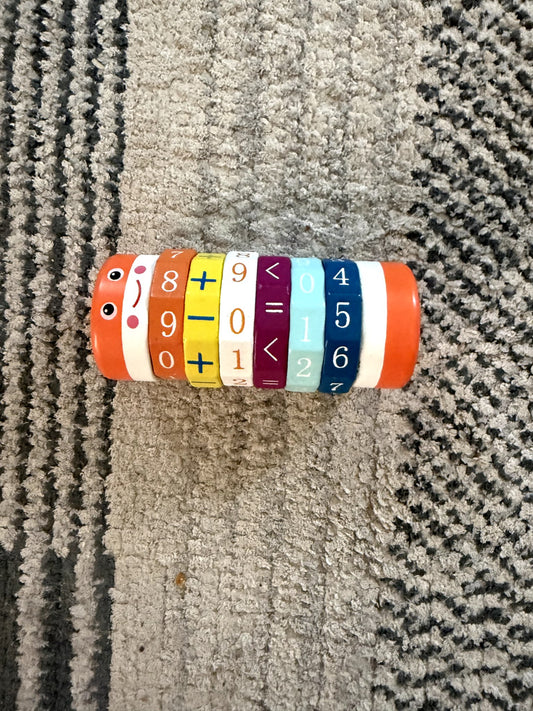 Educational Wooden Number & Math Puzzle Roller