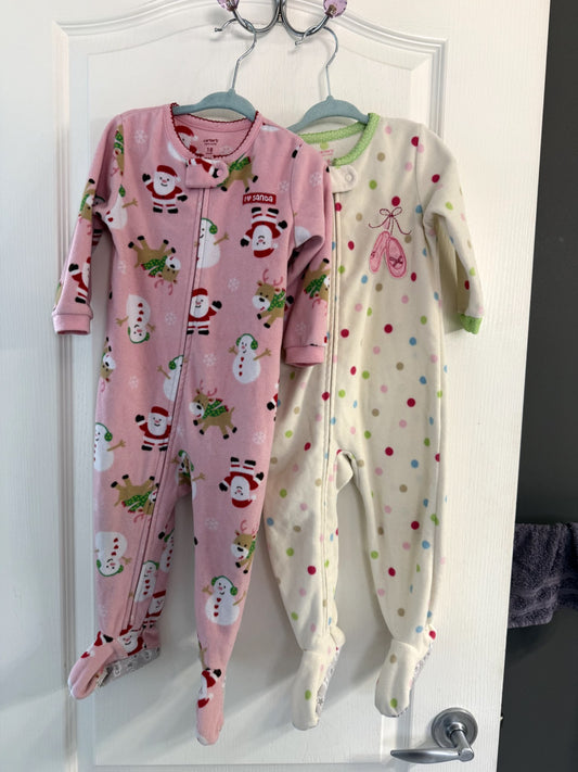 Winter Fleece Pajamas Bundle 18M, Kids 18 Month (12-18M)