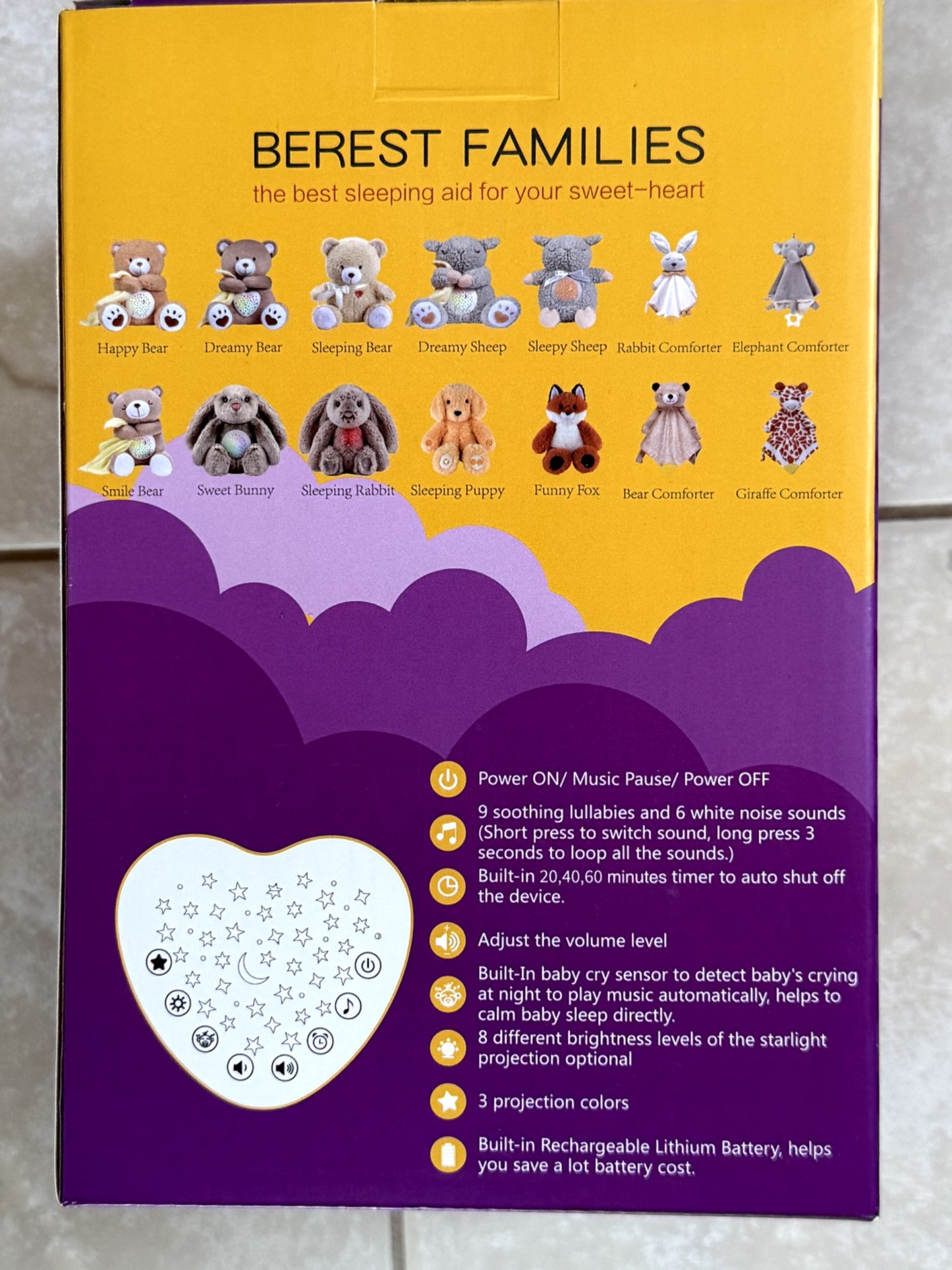 Teddy Bear Noise and Light Machine