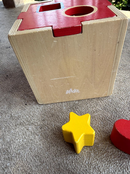 Wooden Shape Sorter Box Toy