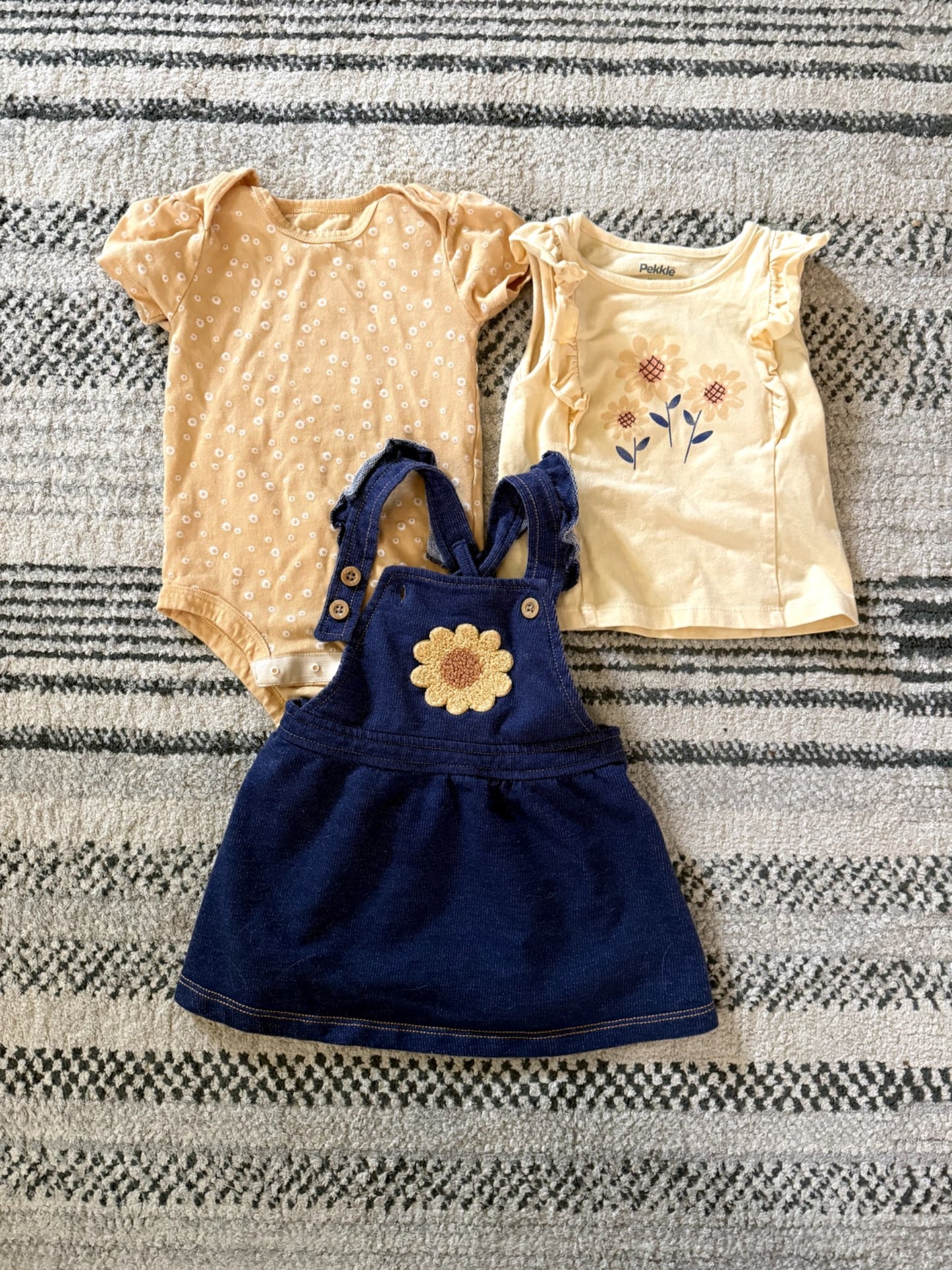 3-Piece Floral Outfit Set (12M), Kids 12 Month (9-12M)