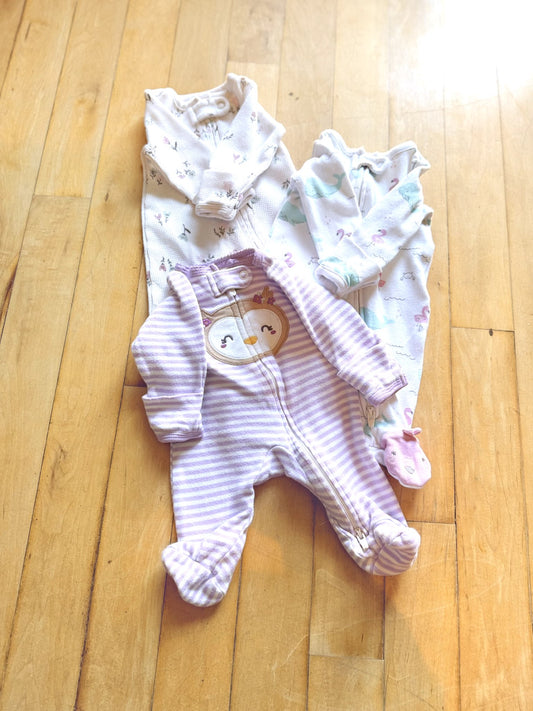Preemie Sleeper Bundle - 3 piece, Kids Newborn