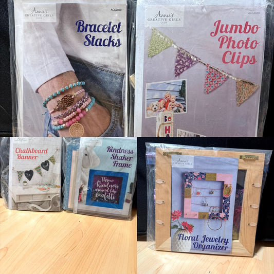 Annie’s Creative Girls Club Craft Kit 5 Piece Set