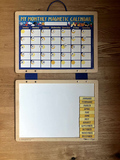 Melissa & Doug Magnetic Monthly Calendar For kids 3+