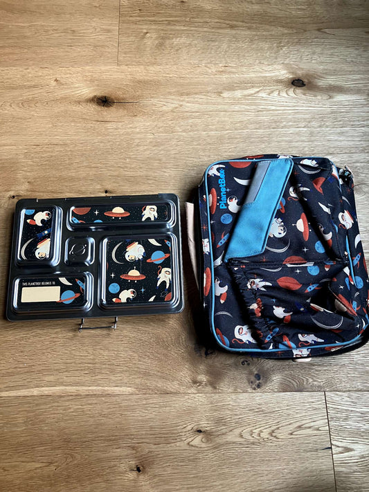 Rover Planetbox stainless steel lunch box - rocketship theme