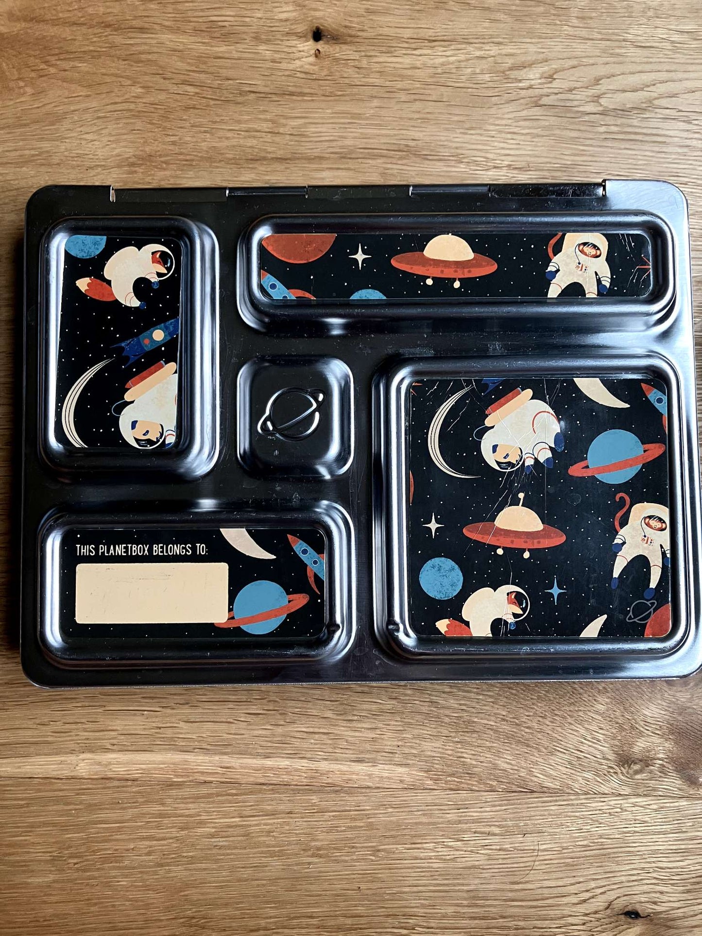 Rover Planetbox stainless steel lunch box - rocketship theme