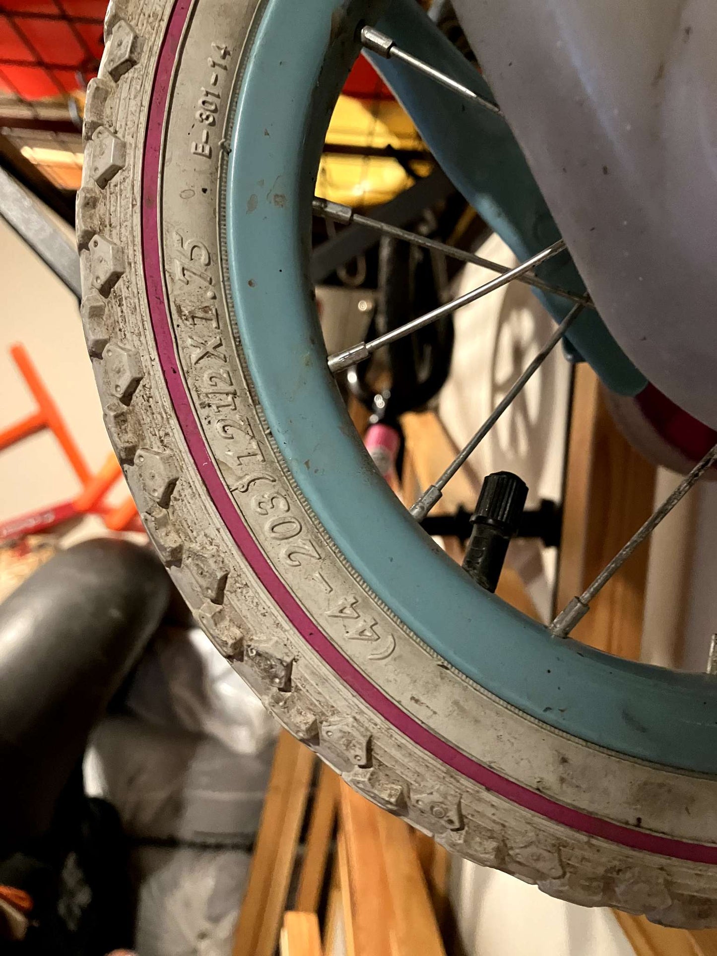 Frozen bike with training wheels!