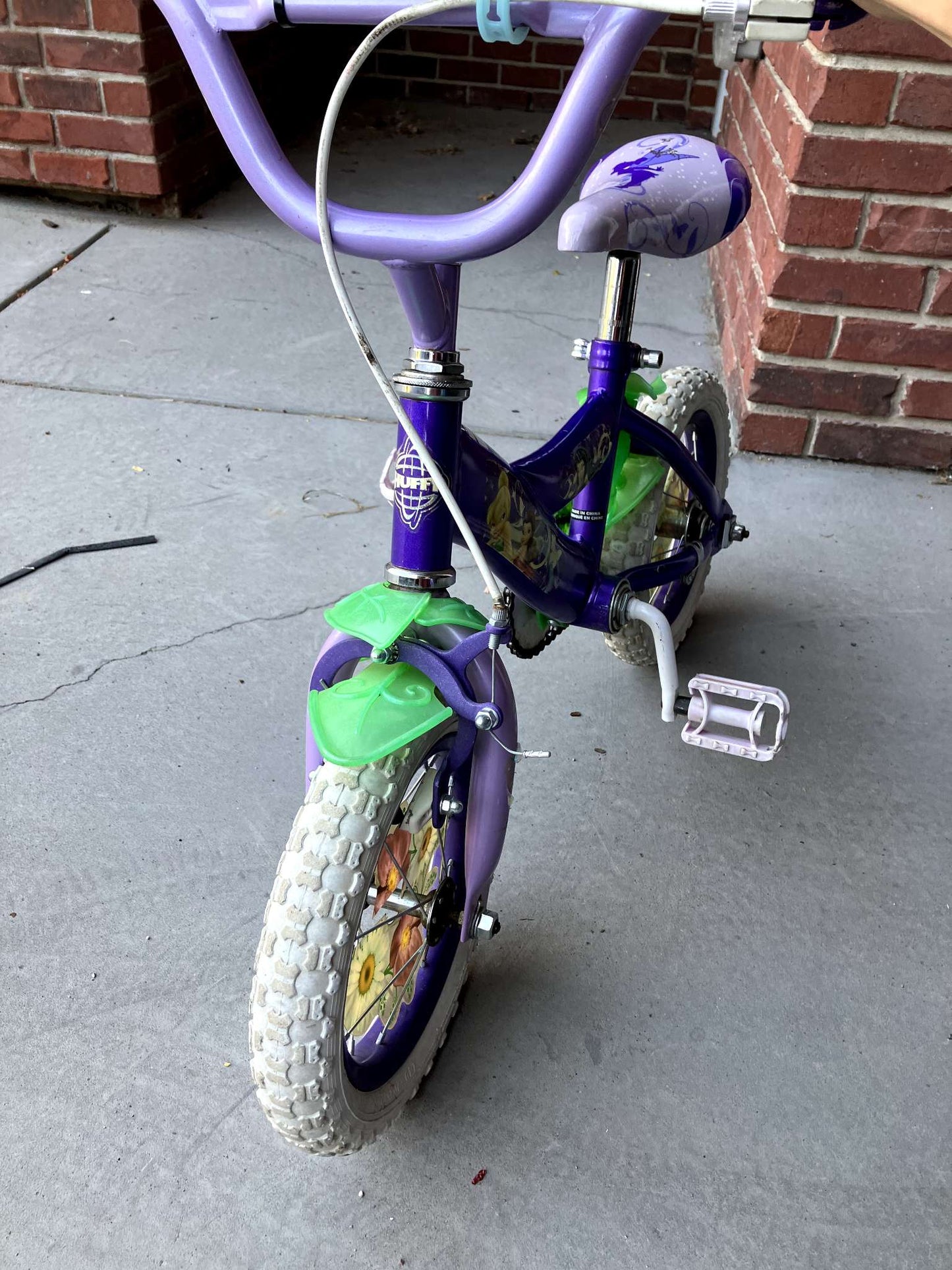 Tiana bike without training wheels