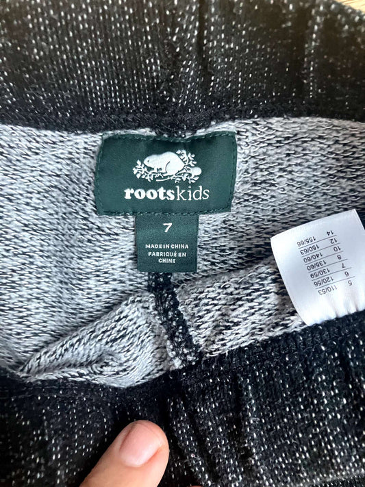 Roots 7 youth Jogger - like new! speckled grey, Kids 7 & 8 (small)
