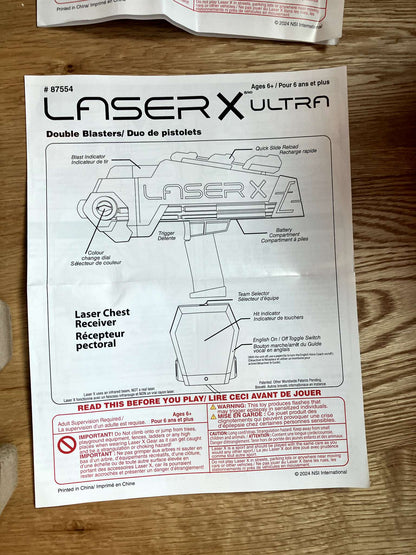 LaserX Ultra 2 box sets  (total of 4 players) - would make a great christmas gift!