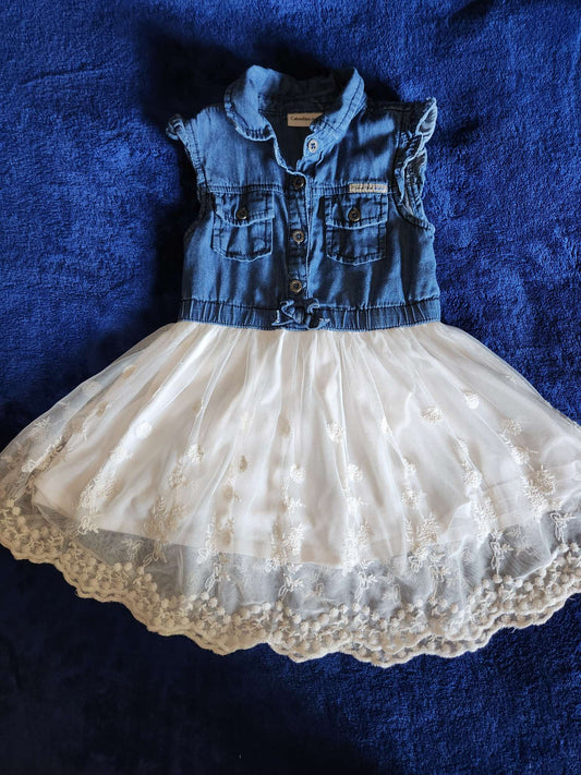 3T Denim and lace dress, Kids 3T
